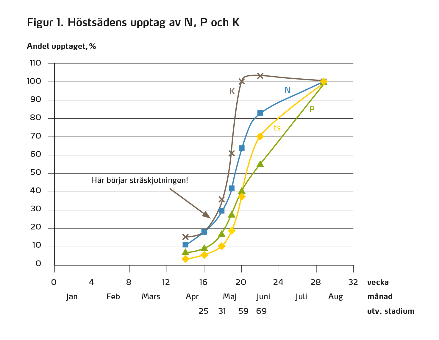 Diagram över upptag